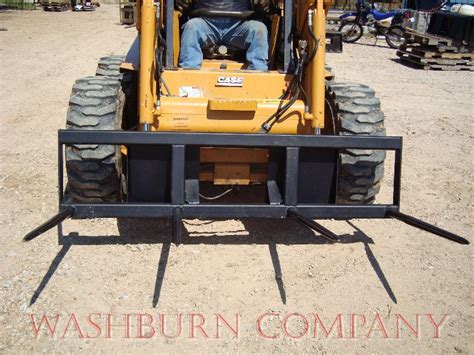 bale fork for skid steer|skid steer hay bale spear.